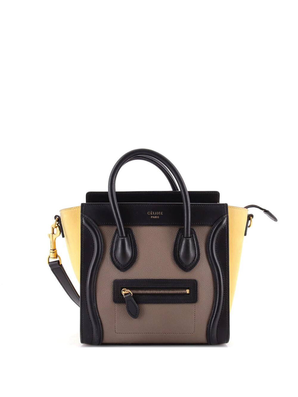 Celine Tricolor Luggage Bag Leather #294461C93B